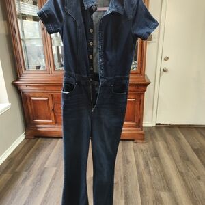 Jessica Simpson Dark Blue Denim Jumpsuit